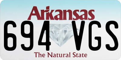 AR license plate 694VGS