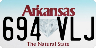 AR license plate 694VLJ