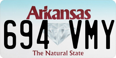 AR license plate 694VMY