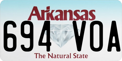 AR license plate 694VOA