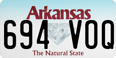 AR license plate 694VOQ