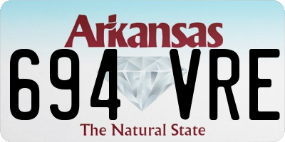AR license plate 694VRE