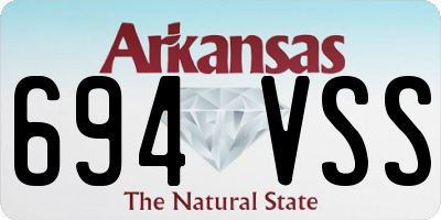AR license plate 694VSS