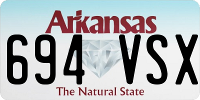 AR license plate 694VSX