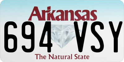 AR license plate 694VSY