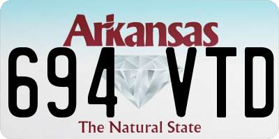 AR license plate 694VTD