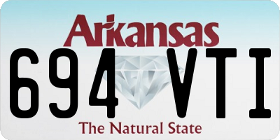 AR license plate 694VTI