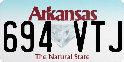 AR license plate 694VTJ