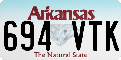 AR license plate 694VTK