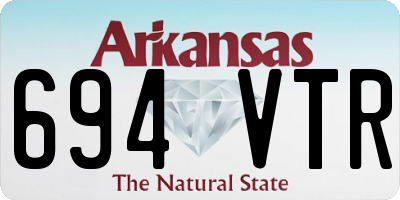 AR license plate 694VTR