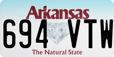AR license plate 694VTW