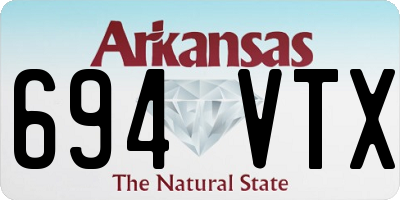 AR license plate 694VTX