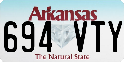 AR license plate 694VTY