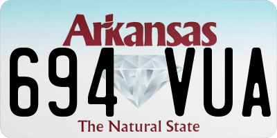 AR license plate 694VUA