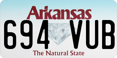AR license plate 694VUB