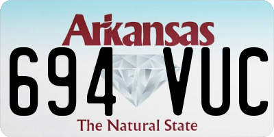 AR license plate 694VUC
