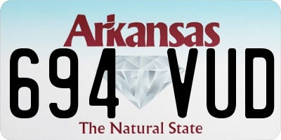 AR license plate 694VUD