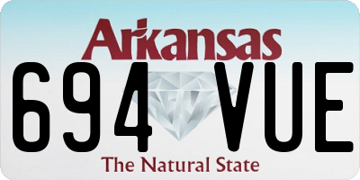 AR license plate 694VUE