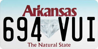AR license plate 694VUI