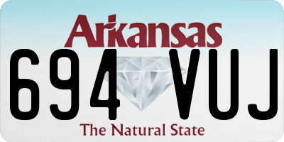 AR license plate 694VUJ