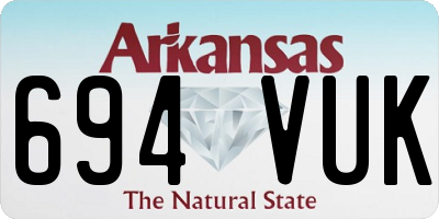 AR license plate 694VUK