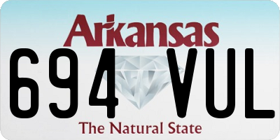 AR license plate 694VUL