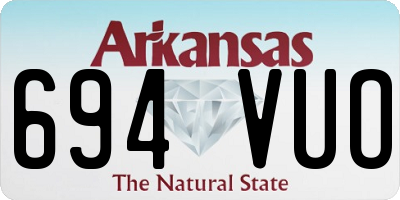 AR license plate 694VUO