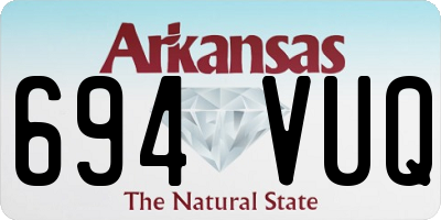 AR license plate 694VUQ