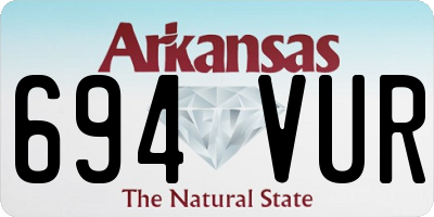 AR license plate 694VUR