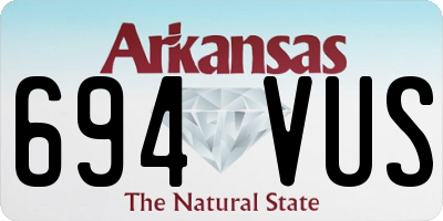 AR license plate 694VUS