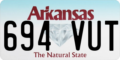 AR license plate 694VUT