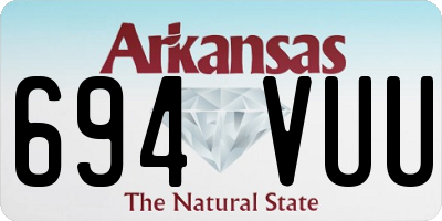 AR license plate 694VUU