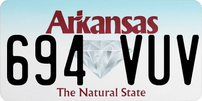 AR license plate 694VUV
