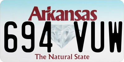 AR license plate 694VUW