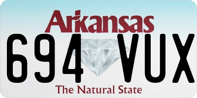 AR license plate 694VUX