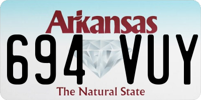 AR license plate 694VUY