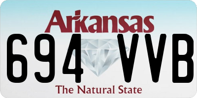 AR license plate 694VVB