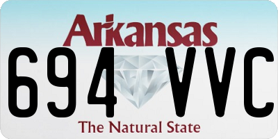 AR license plate 694VVC