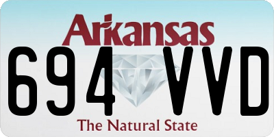 AR license plate 694VVD