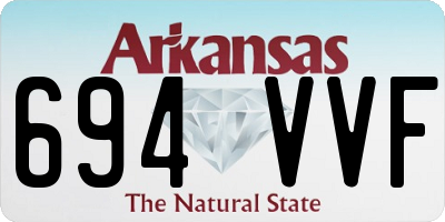 AR license plate 694VVF