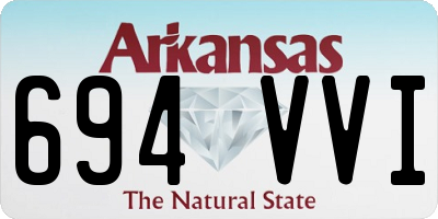 AR license plate 694VVI
