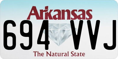 AR license plate 694VVJ