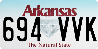 AR license plate 694VVK