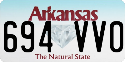 AR license plate 694VVO