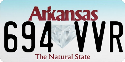 AR license plate 694VVR