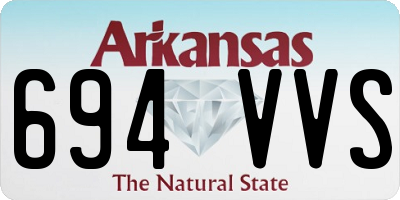 AR license plate 694VVS
