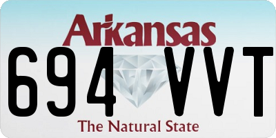 AR license plate 694VVT