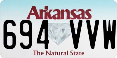 AR license plate 694VVW