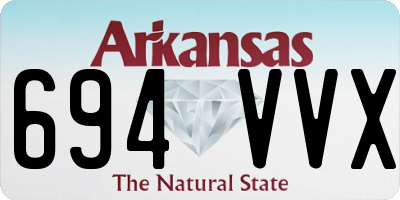 AR license plate 694VVX