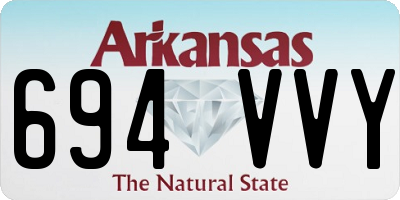 AR license plate 694VVY